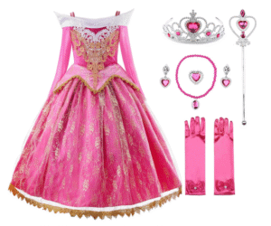 disfraz niña princesa Aurora rosa para Disneyland Paris